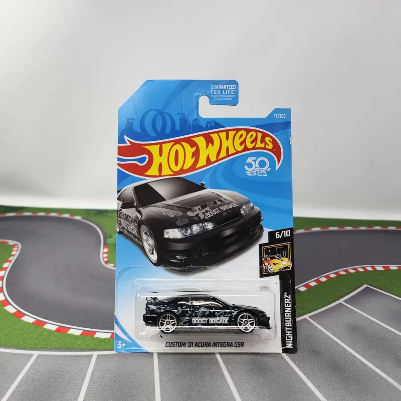 '01 Acura Integra Gsr #17 * Black * 2018 Hot Wheels 1