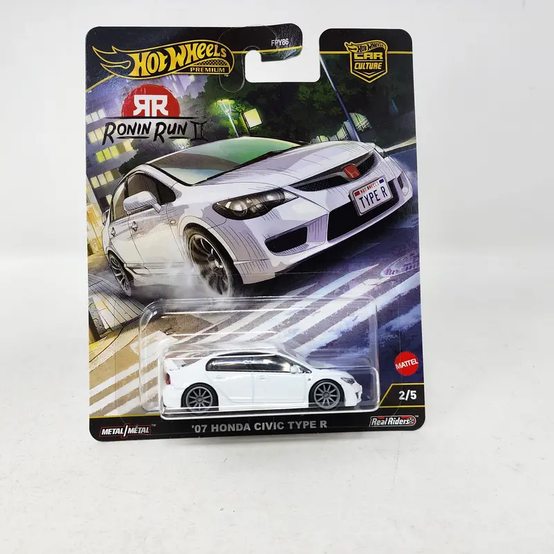 '07 Honda Civic Type R * White * 2025 Hot Wheels Car Culture Ronin Run Ii 1