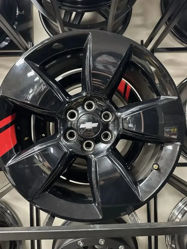 1 Set Of4 18" Chevy Colorado Wheel Rim Factory Oem 6X120 2015-2022 Gloss Blk Red 1