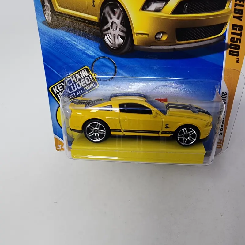 '10 Ford Shelby Gt500 * Yellow * Hot Wheels 2010 Keys To Speed 2