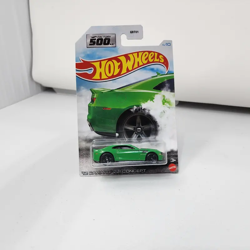 '12 Camaro Zl1 Concept * Green * Hot Wheels Factory 500 Hp 1