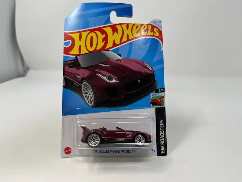 '15 Jaguar F-Type Project 7 #116 * Burgundy * 2024 Hot Wheels Case L 1