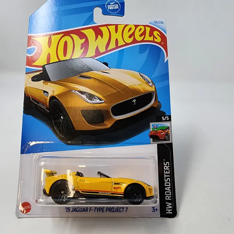 '15 Jaguar F-Type Project 7 #116 * Yellow * 2024 Hot Wheels 1