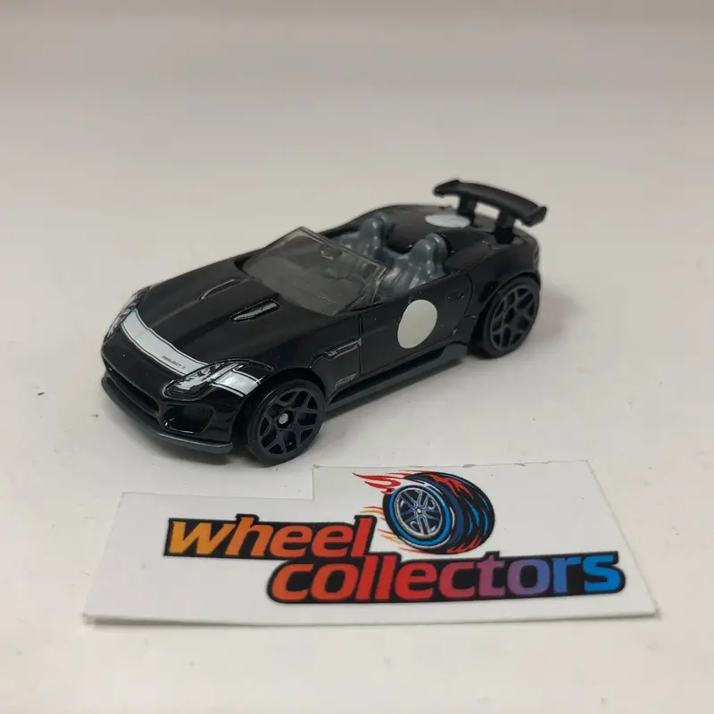 '15 Jaguar F-Type Project 7 * Black * Hot Wheels Loose 1