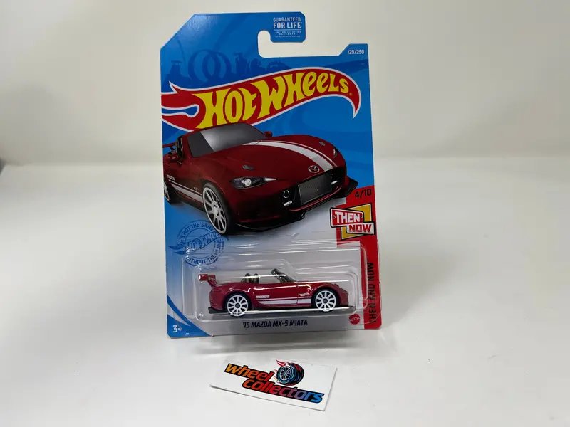 '15 Mazda Mx-5 Miata #129 * Red * 2021 Hot Wheels 1