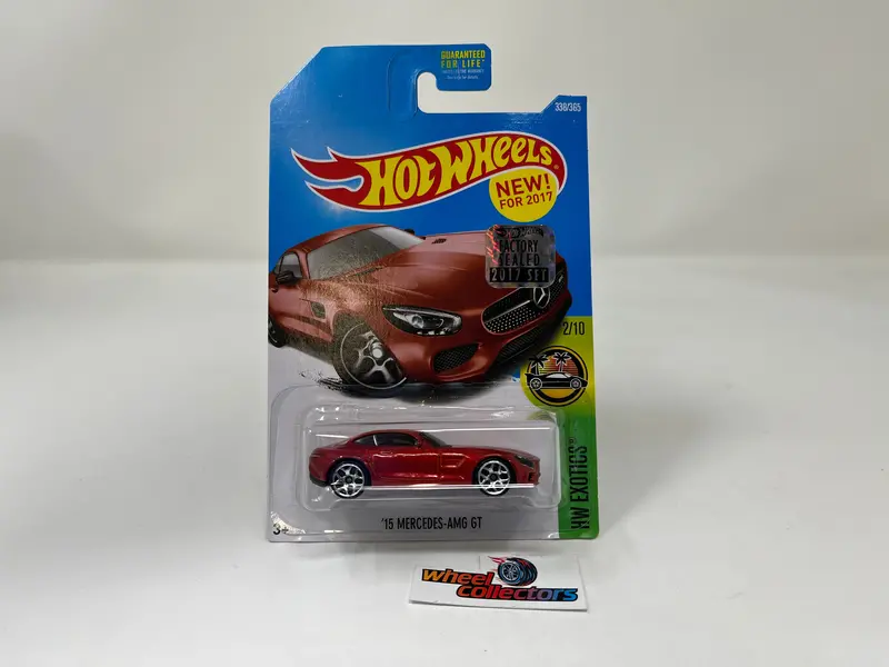 '15 Mercedes-Amg Gt #338 * Red * 2017 Hot Wheels Factory Set 1