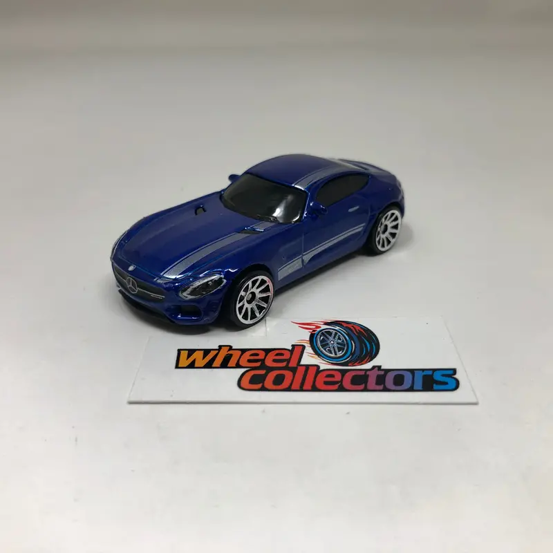 '15 Mercedes-Amg Gt * Blue * Hot Wheels Exotics European Series Loose 1:64 Scale 1