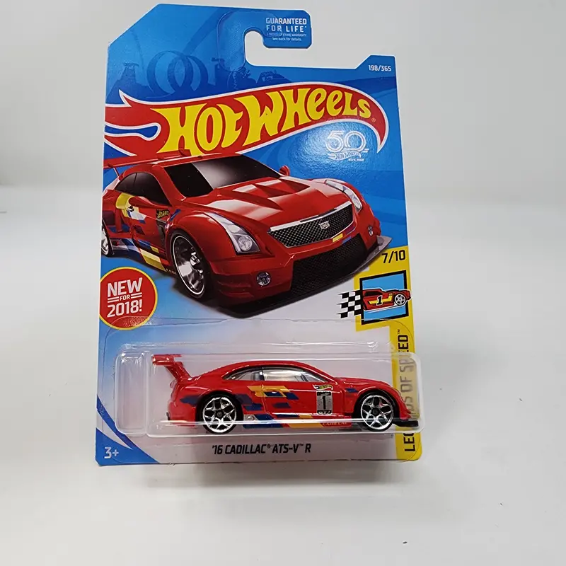 '16 Cadillac Ats-V R #198 * Red * Hot Wheels 2018 1