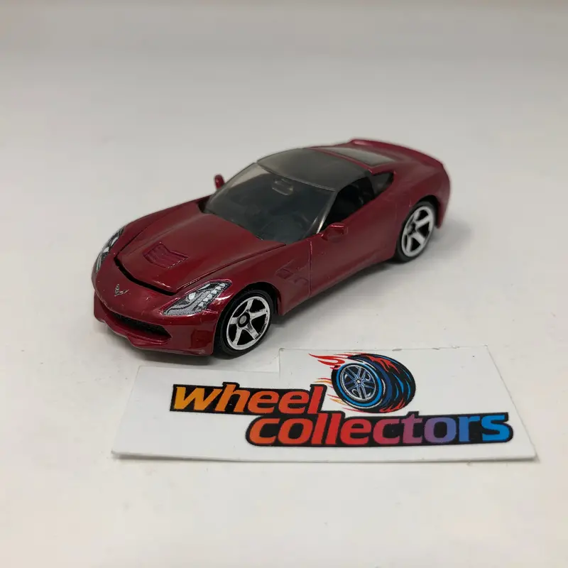 '16 Corvette Stingray W/ Opening Hood * Matchboxx Moving Parts Loose 1:64 Scale Model 1