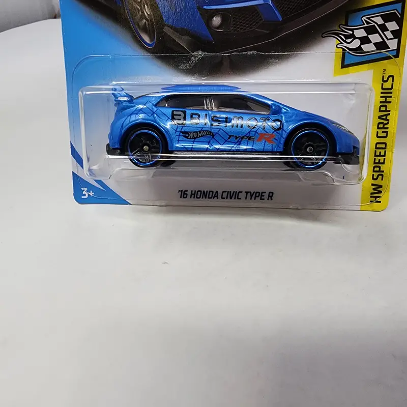 '16 Honda Civic Type R #245 * Blue * Hot Wheels 2018 2