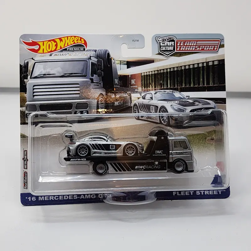 '16 Mercedes-Amg Gt3 & Fleet Street * Hot Wheels Team Transport Car Culture 1