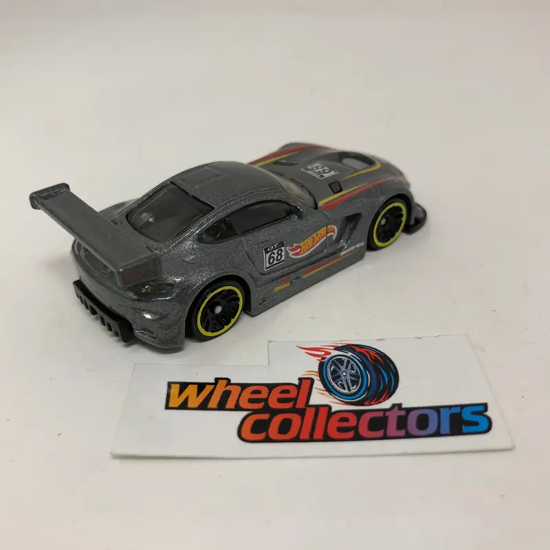 '16 Mercedes-Amg Gt3 * Gray * Hot Wheels 1:64 Scale Diecast Loose 2