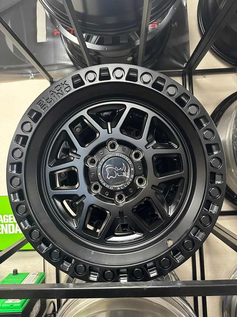 17 Inch 17X9 Black Rhino Kelso Matte Black Wheel Rim 6X5.5 6X139.7 +0 1