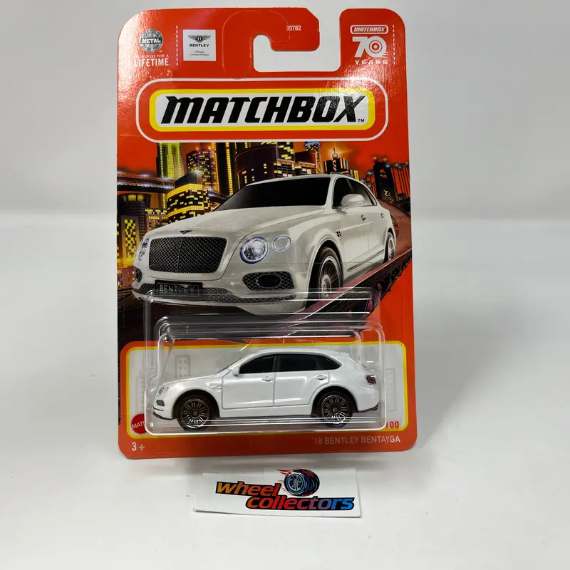 '18 Bentley Bentayga #4 * White * 2023 Matchbox Case M Release 1