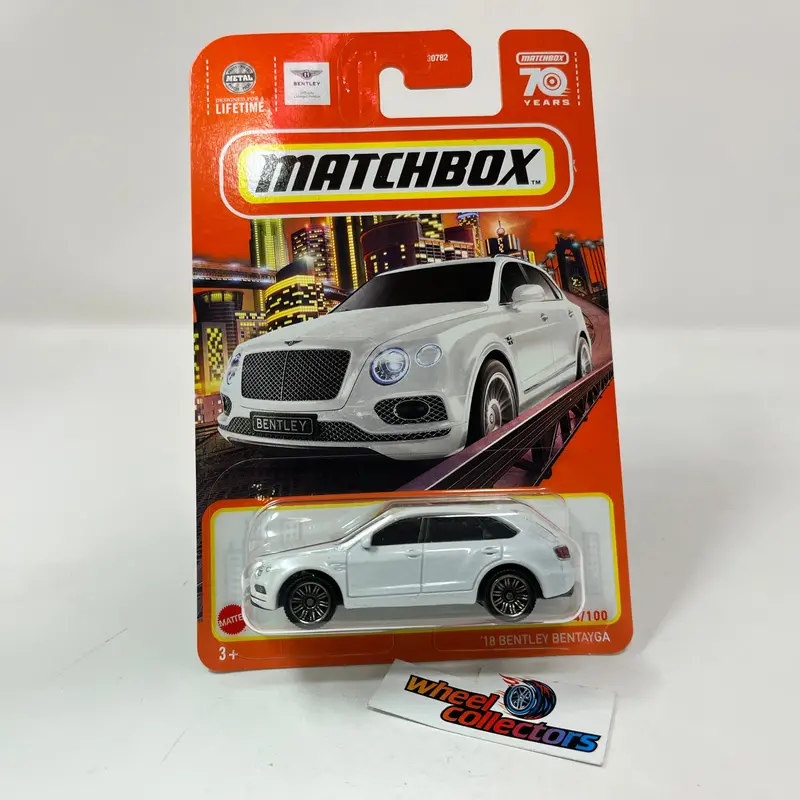 '18 Bentley Bentayga #4 * White * 2023 Matchbox N Case 70Th Ann. 1