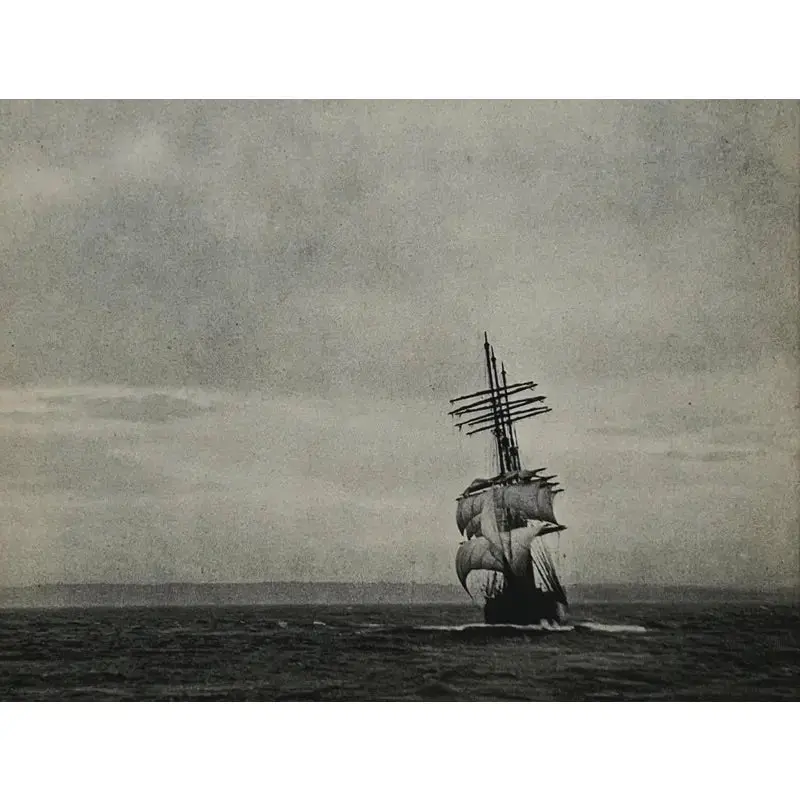 1930S Photogravure Seascape - "Off Port Jackson" By Arthur W.C. Ford 1