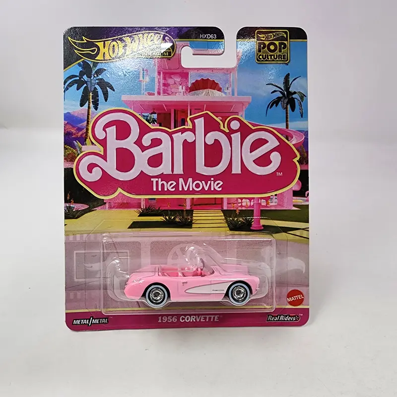 1956 Corvette Barbie The Movie * 2025 Hot Wheels Pop Culture Case H 1