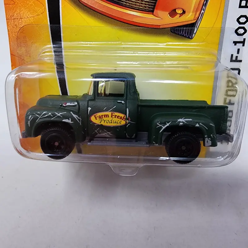 1956 Ford F-100 Pickup #56 * Dark Green * Matchbox Basic 2