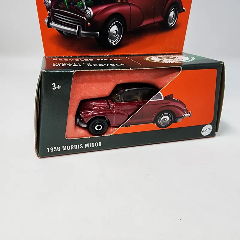1956 Morris Minor * Burgundy * 2024 Matchbox Moving Parts Case Q 2