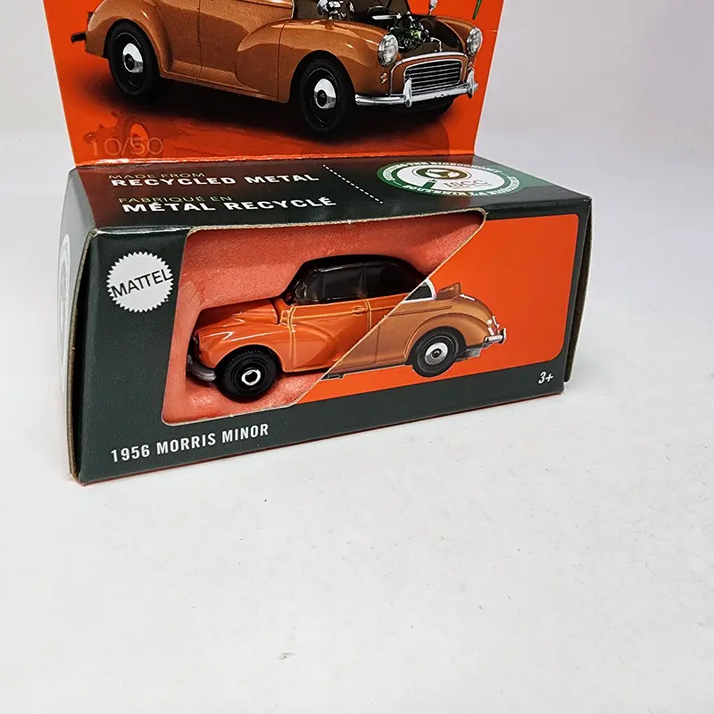 1956 Morris Minor * Orange * 2025 Matchbox Moving Parts Case D 2