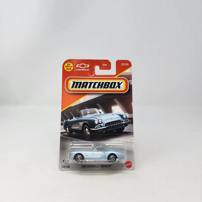 1958 Chevrolet Corvette #22 * Light Blue * 2026 Matchbox Basic Mainline Case C & B 1