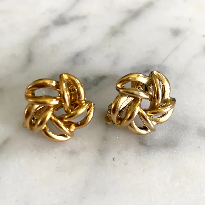 1960S Napier Gold Earrings 1