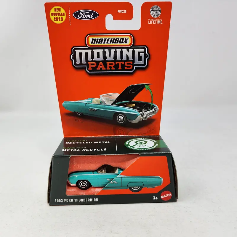 1963 Ford Thunderbird * 2025 Matchbox Moving Parts Case G 1