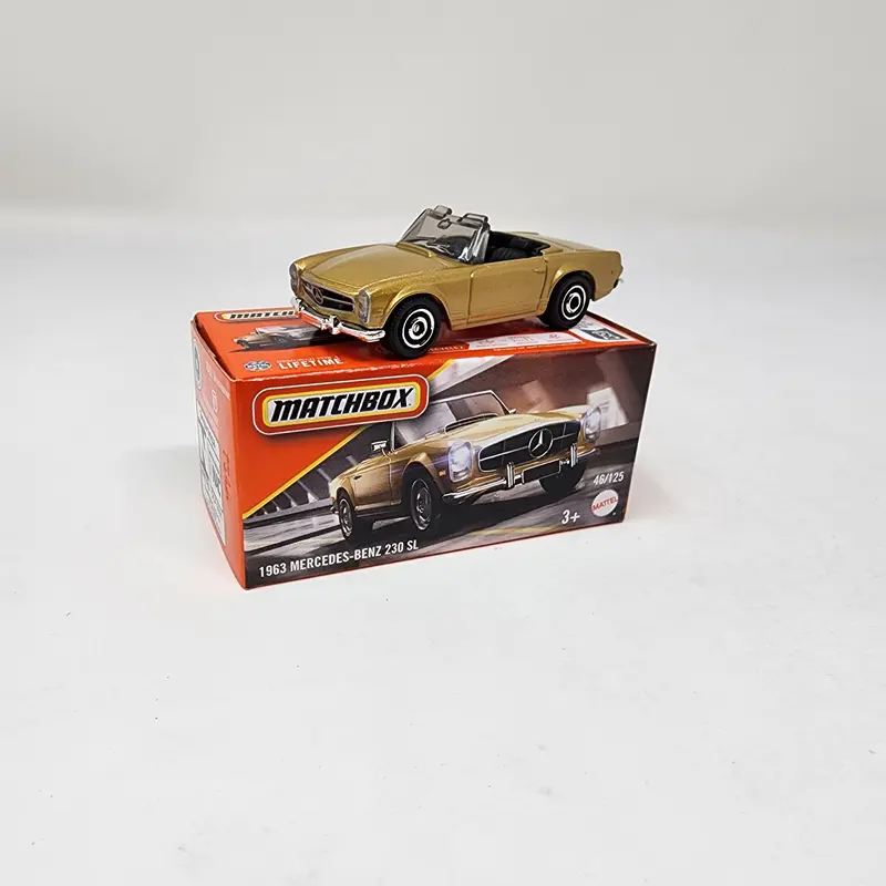 1963 Mercedes-Benz 230 Sl #46 * Gold * 2025 Matchbox Power Grabs Case A 1