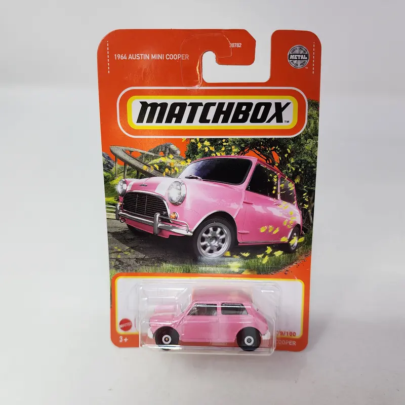 1964 Austin Mini Cooper * Pink * Matchbox Basic Series 1
