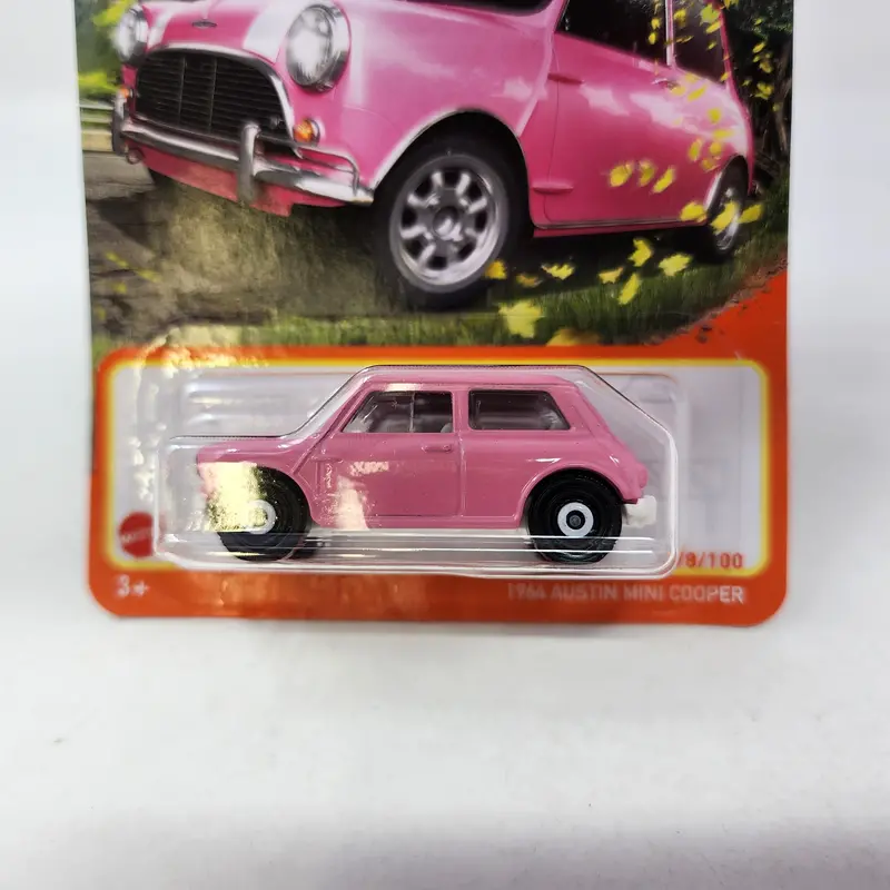 1964 Austin Mini Cooper * Pink * Matchbox Basic Series 2