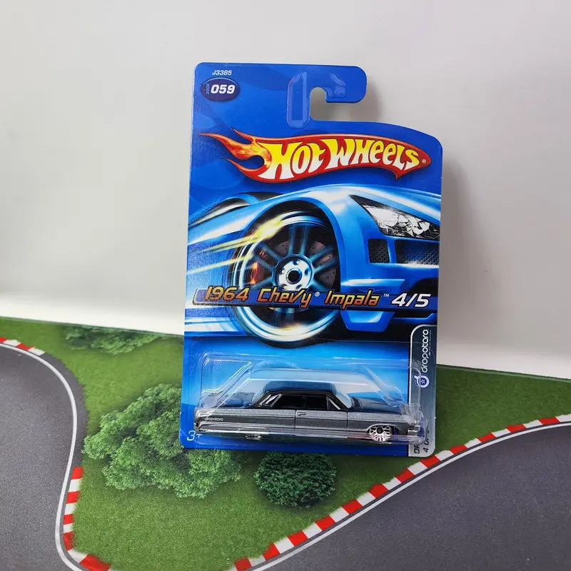 1964 Chevy Impala #59 * Grey * Hot Wheels 2006 1