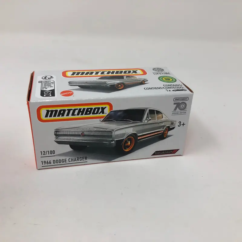 1966 Dodge Charger #12 * 2023 Matchbox Power Grabs Series Case J 1