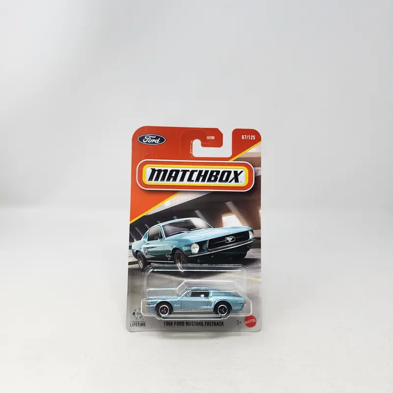 1968 Ford Mustang Fastback #67 * Light Blue * 2025 Matchbox Basic Mainline 1