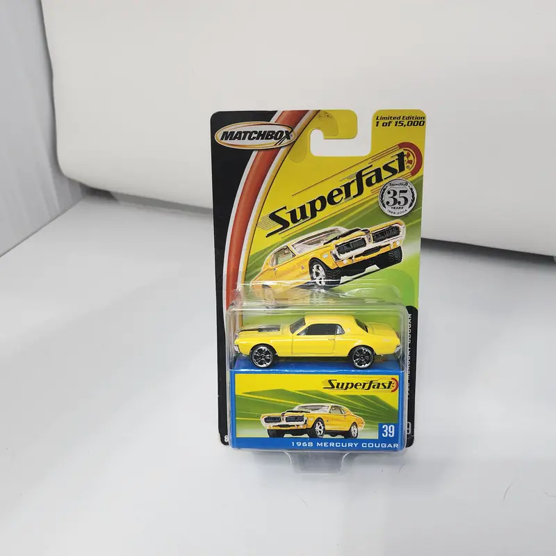 1968 Mercury Cougar 39 * Yellow * Matchbox Superfast 1