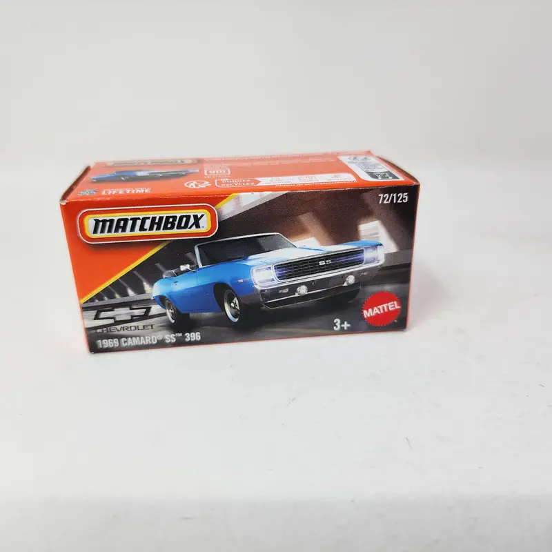 1969 Camaro Ss 396 #72 * 2025 Matchbox Power Grabs Case E 1