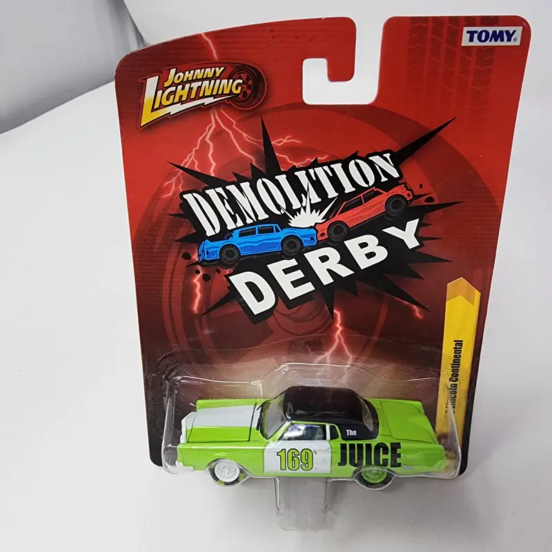1969 Lincoln Continental 27 * Green * Johnny Lightning Demolition Derby 1