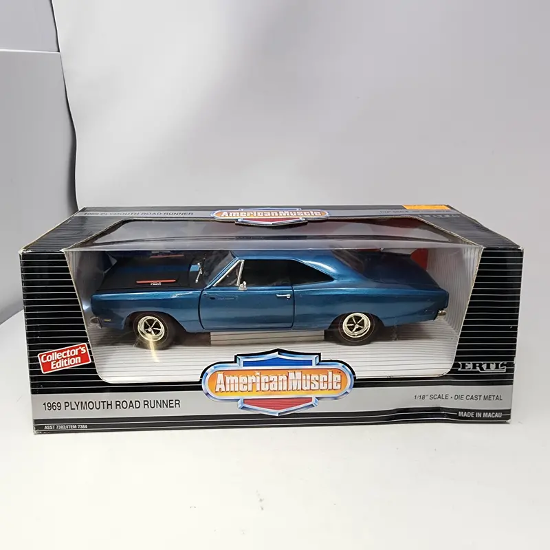 1969 Plymouth Road Runner * Blue * Ertl American Muscle Edition 1/18 Scale 1