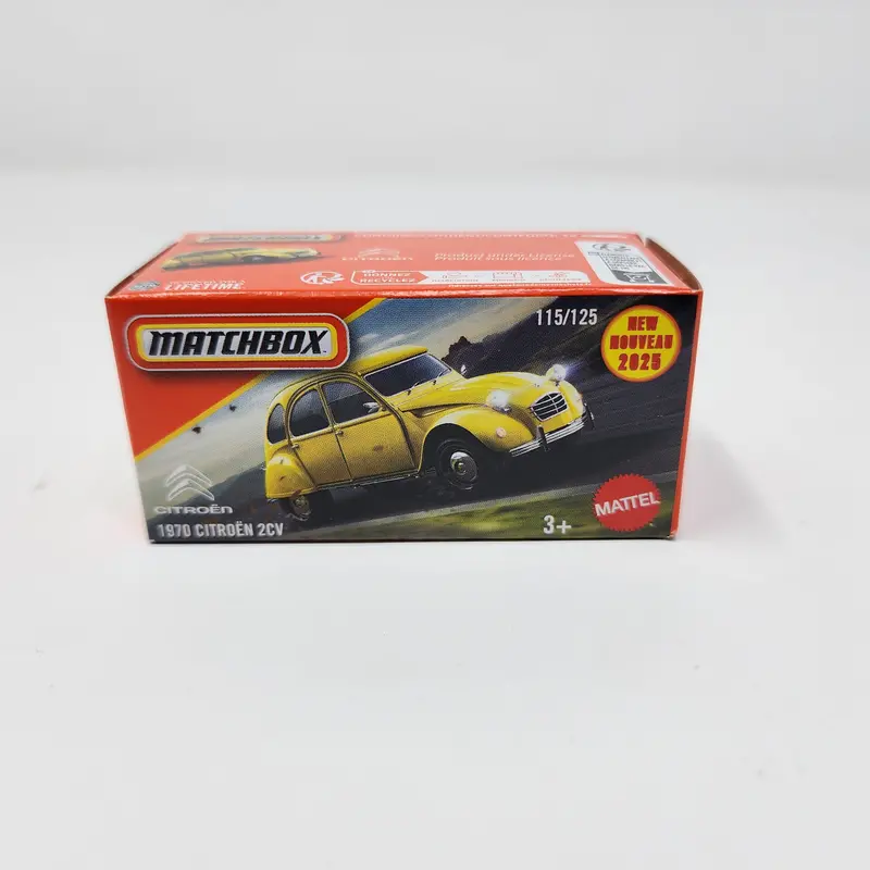 1970 Citroen 2Cv #115 * 2025 Matchbox Power Grabs Case F 1