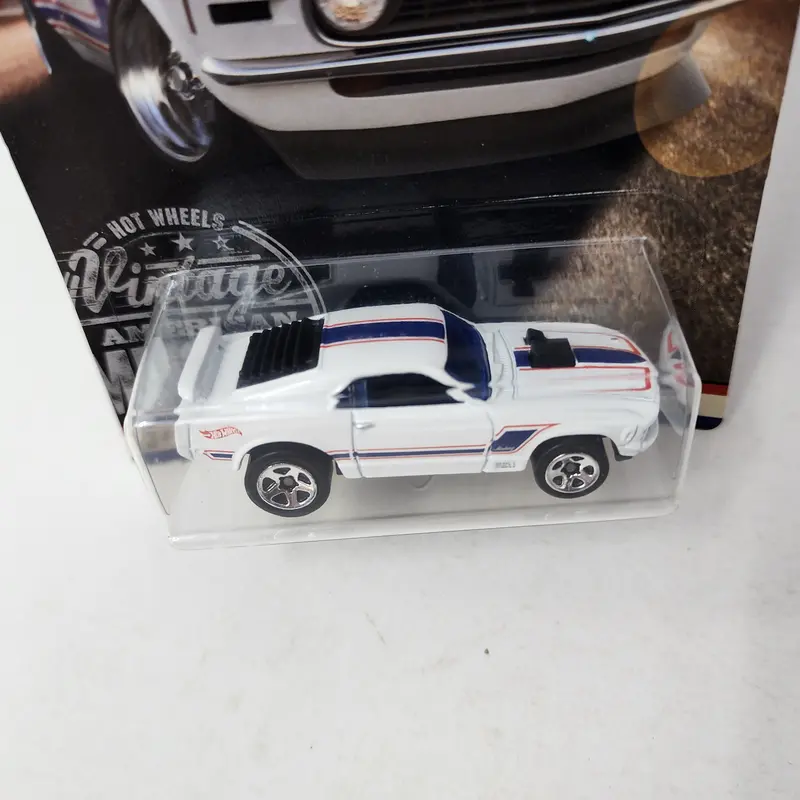 1970 Ford Mustang Mach 1 * White * Hot Wheels Vintage American Muscle 2