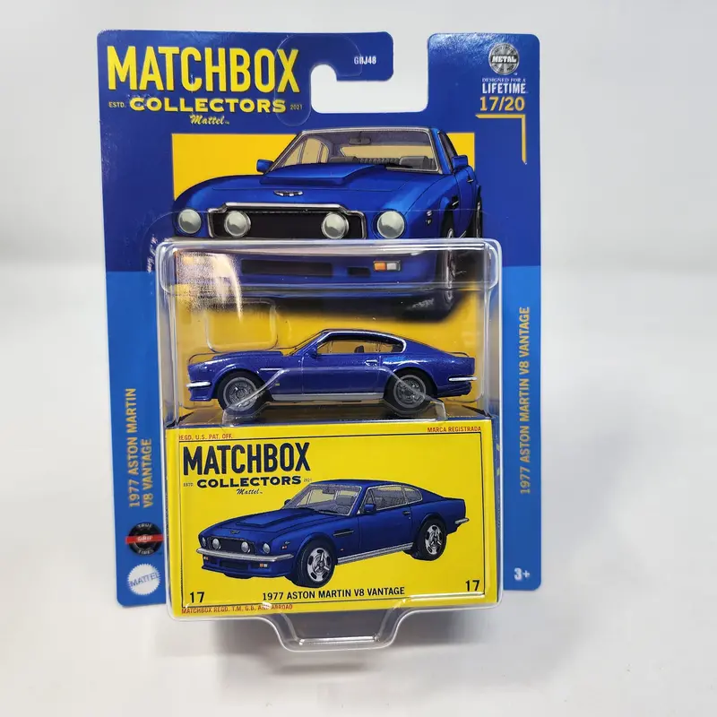1977 Aston Martin V8 Vantage #17 * Blue * 2024 Matchbox Collectors Case Z 1