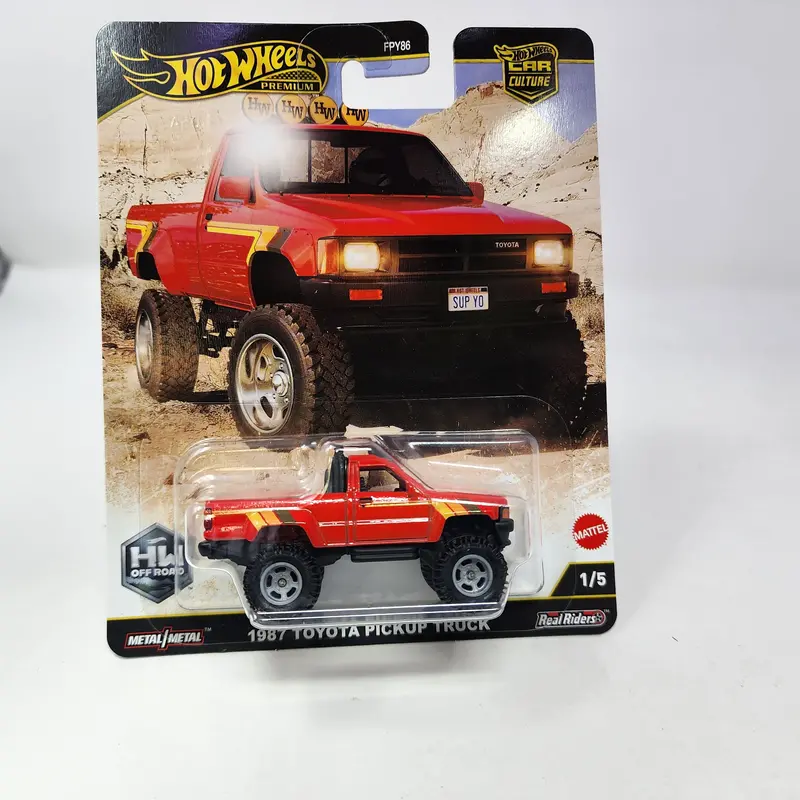 1987 Toyota Pickup Truck 1/5 * 2025 Hot Wheels Car Culture Off Road Case H 1