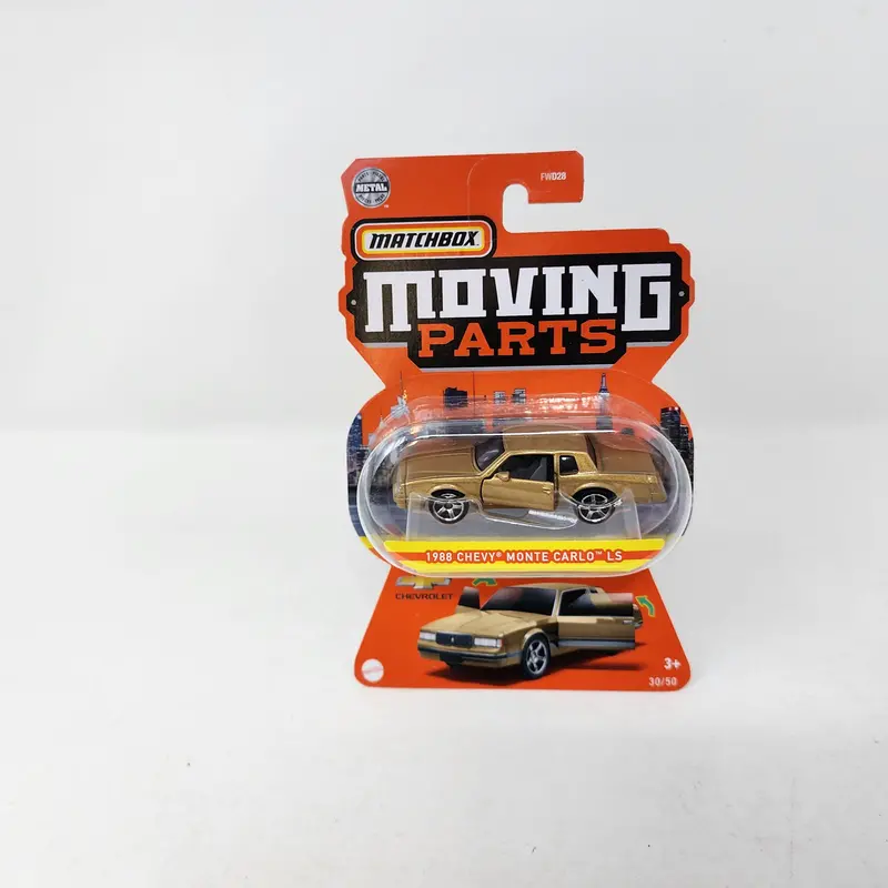 1988 Chevy Monte Carlo * Gold * Matchbox Moving Parts 1