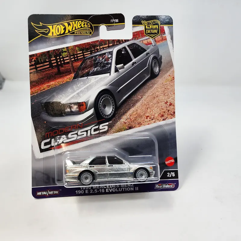 1990 Mercedes-Benz 190 E * Silver * 2024 Hot Wheels Modern Classics Car Culture Case E 1