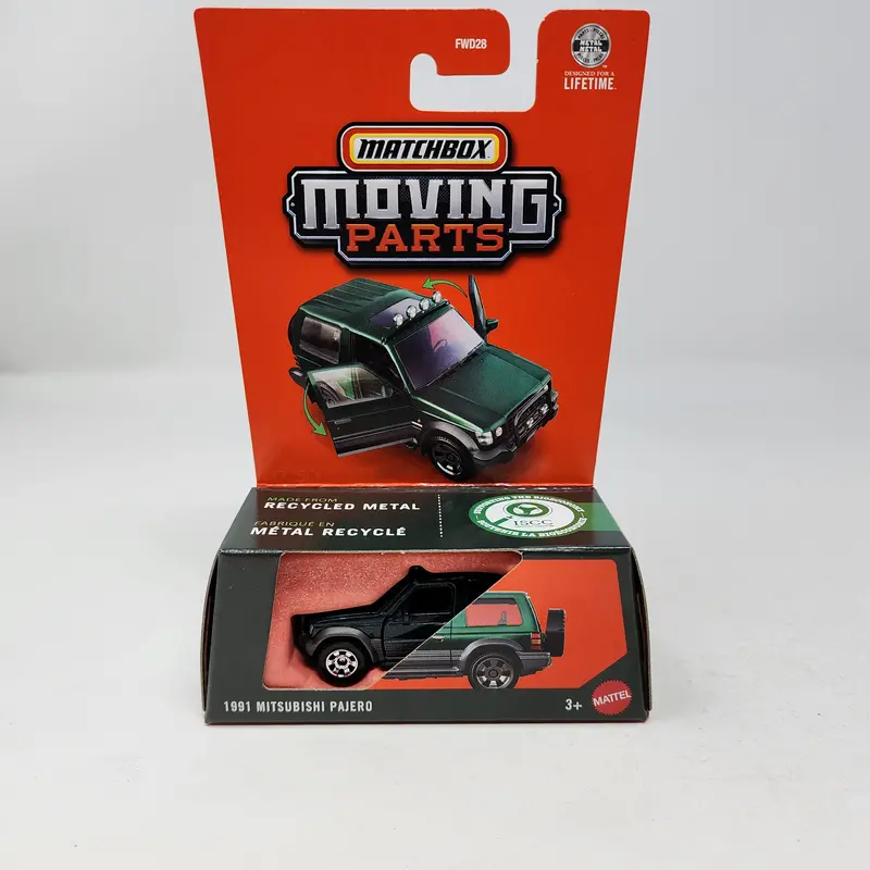 1991 Mitsubishi Pajero * Green * 2026 Matchbox Moving Parts Case J 1