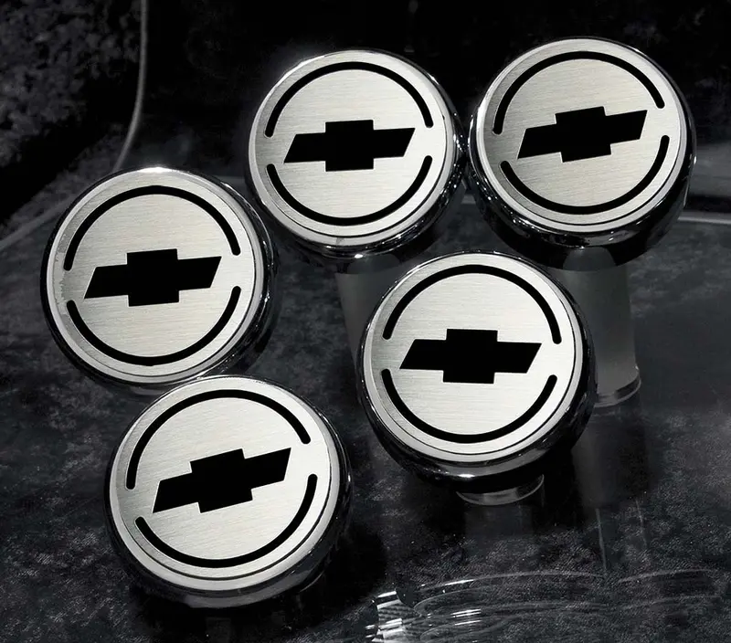 1997-2013 C5/C6 Corvette - Chevrolet 'Bowtie' Fluid Cap Covers 5Pc Auto Transmission | Choose Inlay Color 10