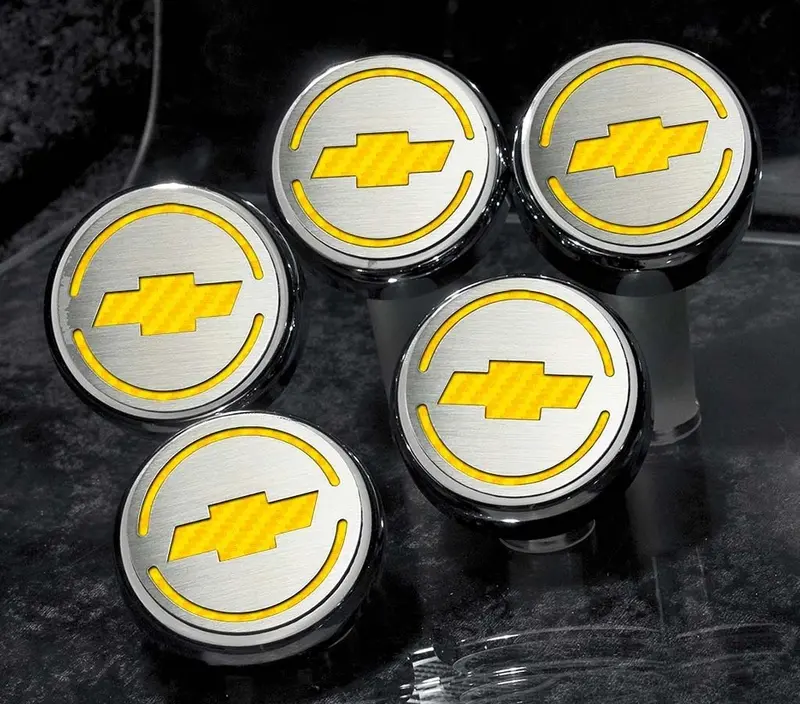 1997-2013 C5/C6 Corvette - Chevrolet 'Bowtie' Fluid Cap Covers 5Pc Auto Transmission | Choose Inlay Color 6