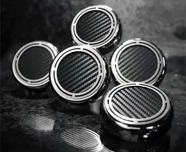 1997-2013 C5/C6 Corvette - Engine Fluid Cap Covers 15 Vinyl Colors 5Pc Auto Trans | Choose Color 2