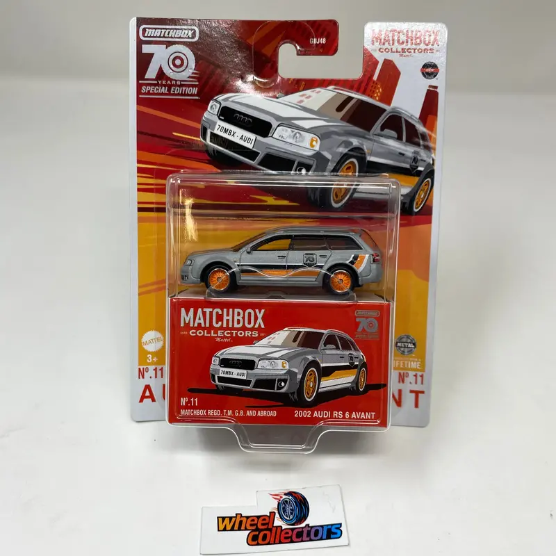 2002 Audi Rs 6 Avant * 2023 Matchbox Collectors 70Th Special Edition Case S 1