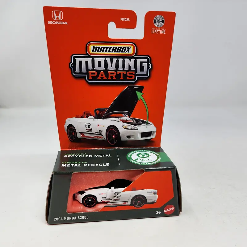 2004 Honda S2000 * White * 2026 Matchbox Moving Parts Case J 1