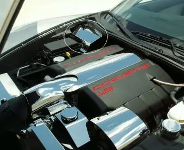 2005-2007 C6 Corvette - Battery Cover (2005-07 Only) | Polished Stainless Steel 1